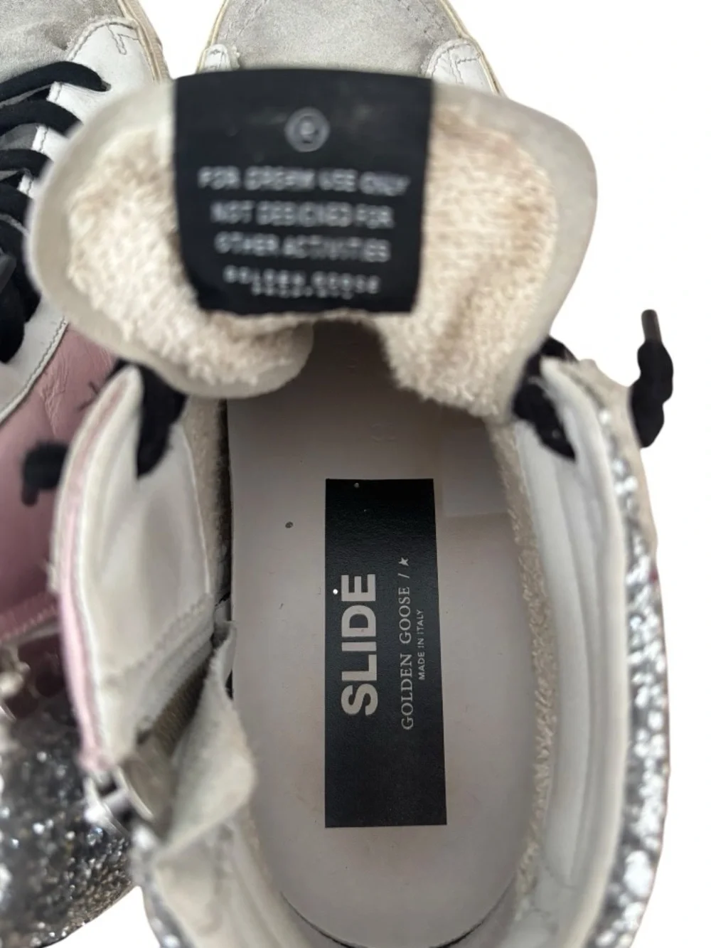 Golden Goose Slide Glitter High Top Sneaker